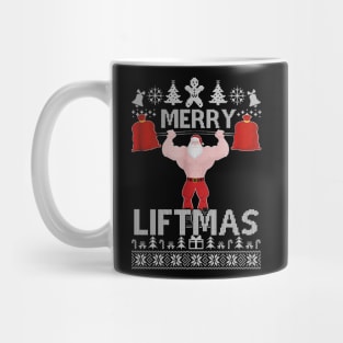 Merry Liftmas Christmas Xmas Fitmas Fitness Santa Holiday 8 Mug